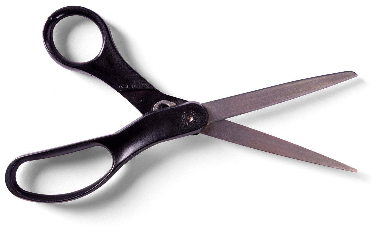 Black Scissors Cutout