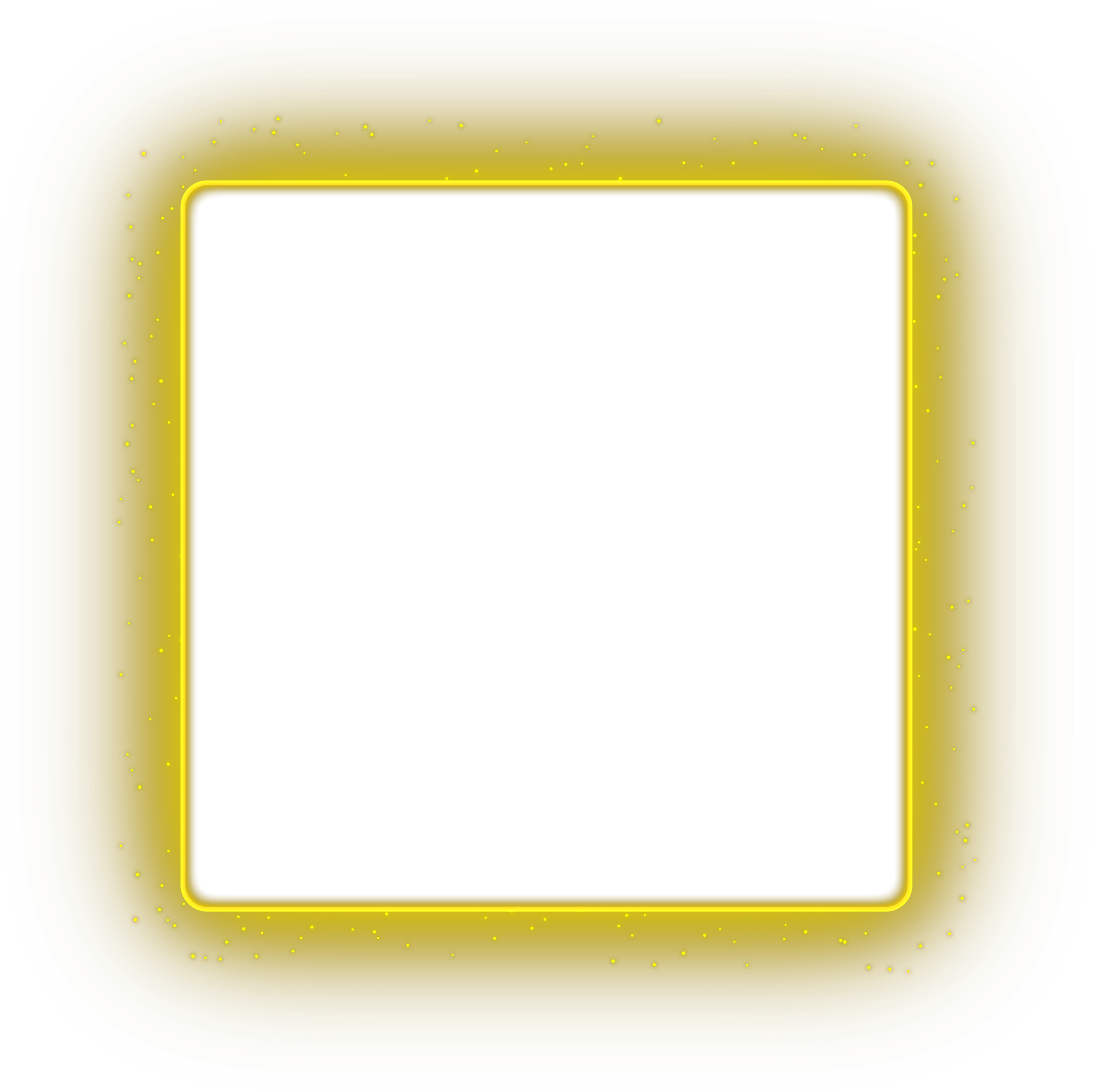 yellow glowing square frame